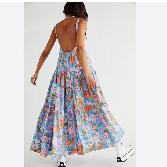 NWOT Free People Park Slope Maxi Dress M - Picture 4 of 9